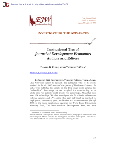 Journal of Development Economics