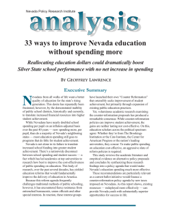 33 ways to improve Nevada education without spending more