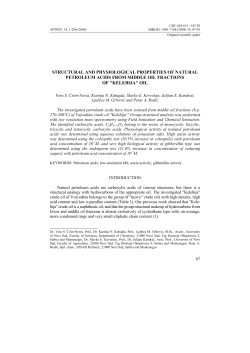 structural and physiological properties of natural petroleum acids