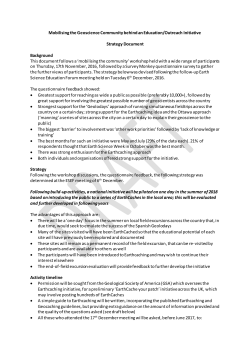 DRAFT Strategy Document - British Geological Survey