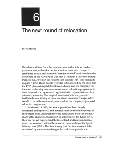 The next round of relocation - ANU Press