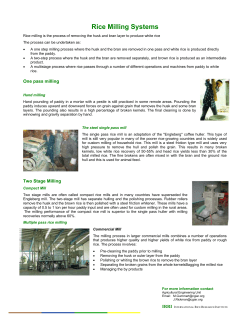 Rice milling systems - Rice Knowledge Bank