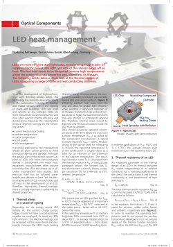 LED heat management - Power Products International Ltd