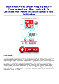Read Ebook Value Stream Mapping: How to