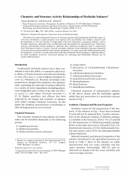 Chemistry and Structure-Activity Relationships of