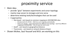 proximity service