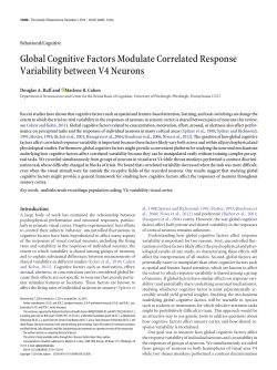 Global Cognitive Factors Modulate Correlated Response Variability