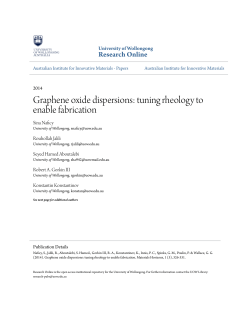 Graphene oxide dispersions: tuning rheology to