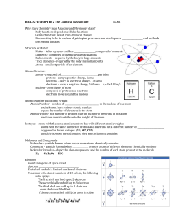 bioii ch2 powerpoint outline