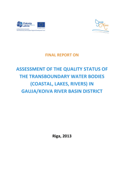 ASSESSMENT OF THE QUALITY STATUS OF THE