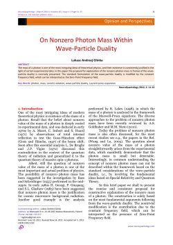 On Nonzero Photon Mass Within Wave-Particle