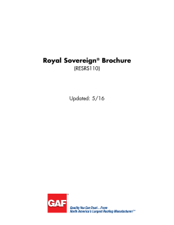 Royal Sovereign&reg; Brochure