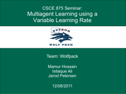 Multiagent Learning using a Variable Learning Rate