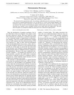 Photoionization Microscopy