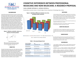 cognitive differences between professional musicians and non