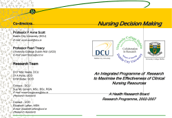 Nursing Decision Making An Integrated
