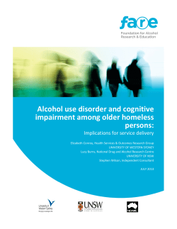 Alcohol use disorder and cognitive impairment among older