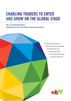 Enabling TradErs To EnTEr and grow on ThE