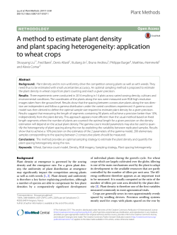 A method to estimate plant density and plant