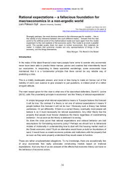 Rational expectations - Real