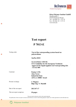 Test report - Pazkar Nor AS