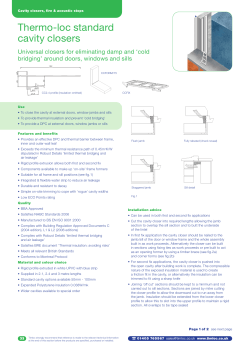 cavity closers 1
