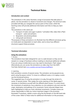 How to use SAPS plant biology animations