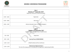 mexirec conference programme
