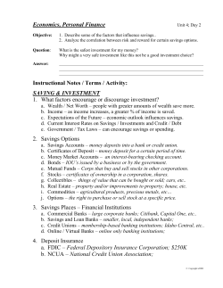 Lesson Plan &ndash; Mark Snodgrass