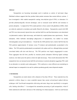Abstract Nanoparticles are becoming increasingly used in medicine
