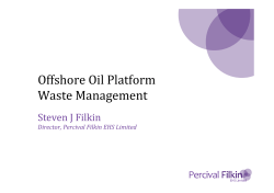 Offshore Oil Platform Waste Management - Steve Filkin
