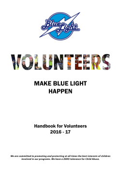 Blue Light Volunteer Handbook