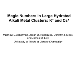 Magic Numbers in Large Hydrated Alkali Metal Clusters: K+ and Cs+