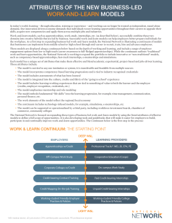 attributes of the new business-led work-and