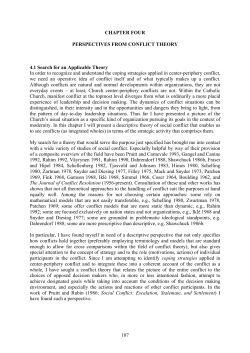 107 CHAPTER FOUR PERSPECTIVES FROM CONFLICT THEORY