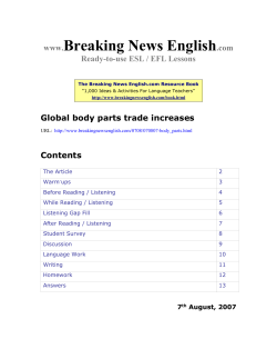 Global body parts trade increases