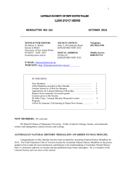 LinnSoc news 161 Oct 2016