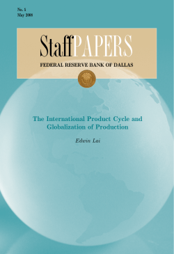 The International Product Cycle and Globalization of Production