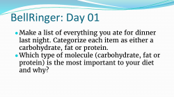 BellRinger: Day 01