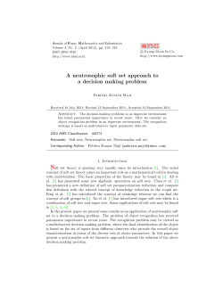 A neutrosophic soft set approach to a decision making