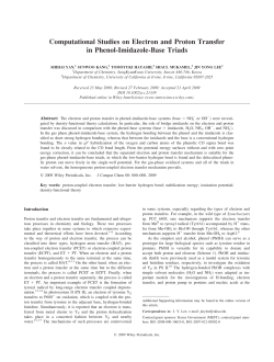 Computational studies on electron and proton transfer in phenol