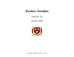 Random Variables