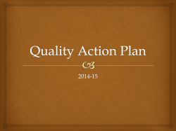 Quality Action Plan