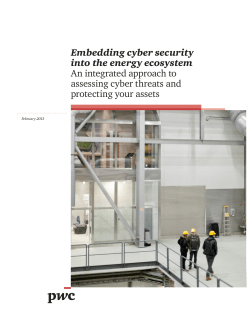 Embedding cyber security into the energy ecosystem An