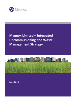 Integrated Decommissioning and Waste Management Strategy
