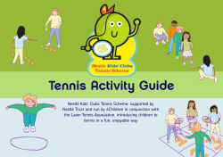Tennis Activity Guide