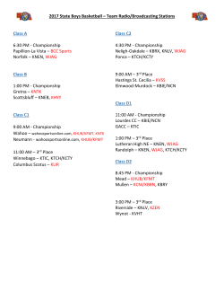 2017 State Boys Basketball &ndash; Team Radio/Broadcasting Stations