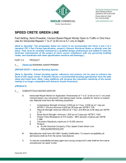 Speed Crete Green Line Specification