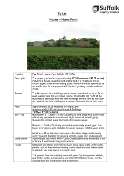 To Let Hoxne – Home Farm