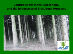 Contradictions in the Bioeconomy